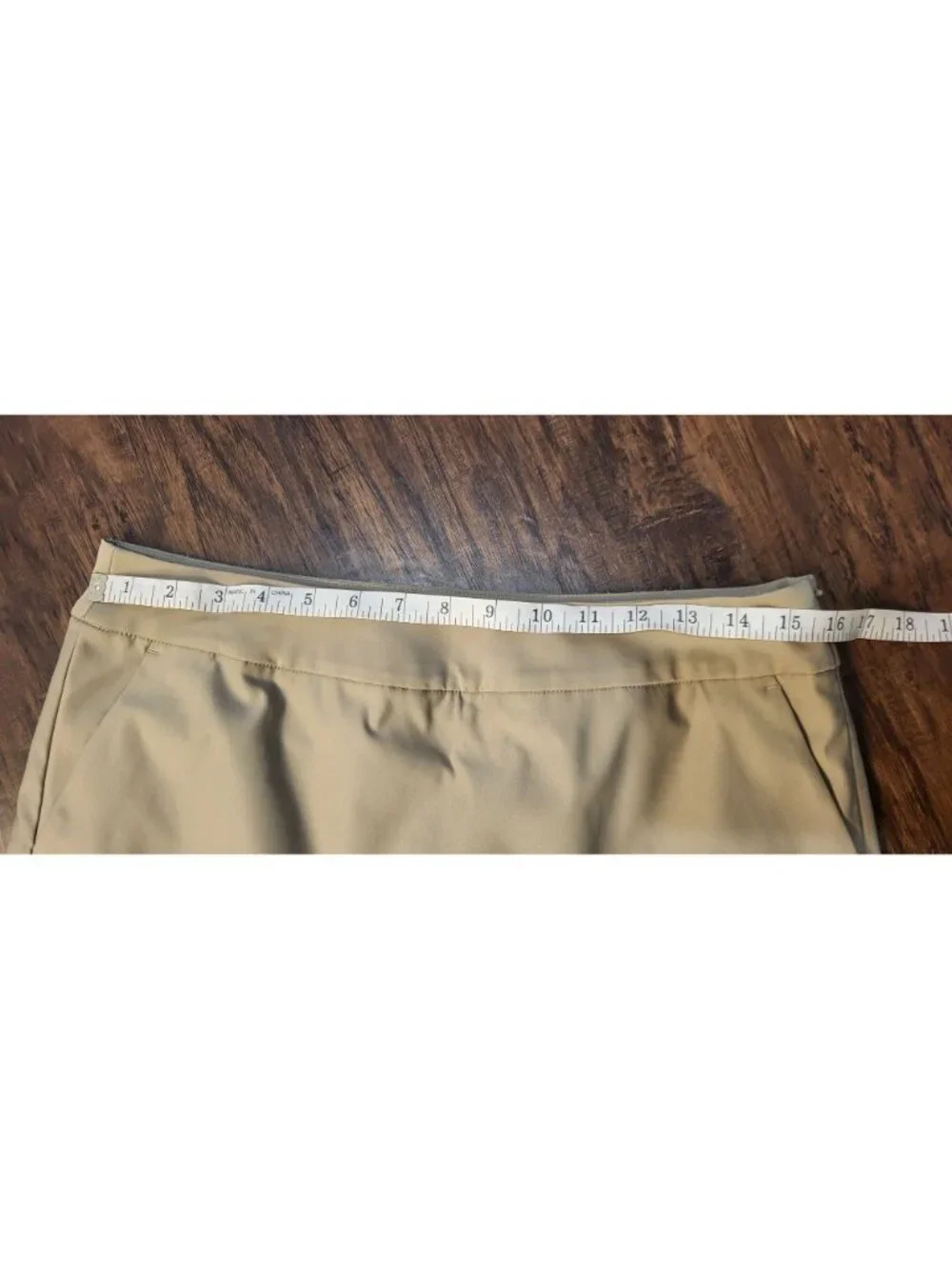 Nike Golf Dry Fit Tour Performance Tan Womens Golf Skort SZ 8 Pockets Side Zip